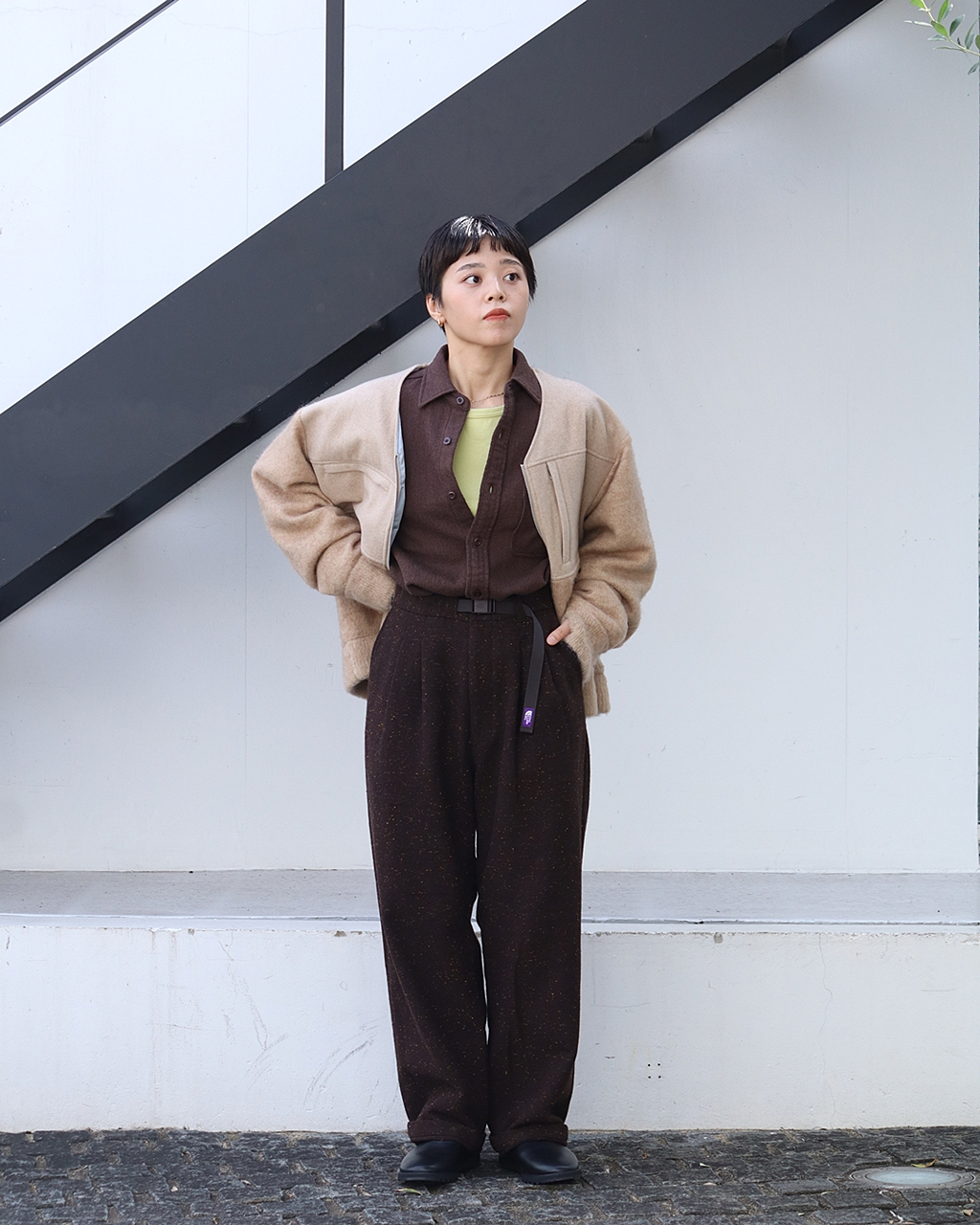KATO

model height：156cm

▶︎Jacket:XS
▶︎Shirt:XS
▶︎Pants:WS
▶︎Shoes：6(nanamica x SUICOKE)


オンラインストアに在庫の無い商品・実際の着用感などは、お気軽に店舗スタッフまでお問い合わせください。
nanamica MOUNTAIN TEL 03-6416-3012
