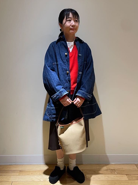 Kikkawaさんの「Bshop｜orSlow | LOOSE FIT DENIM COVERALL WOMEN」を使ったコーディネート