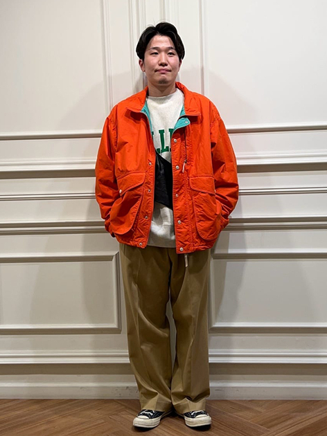 Shimuraさんの「Bshop｜Sanca | 〈別注〉コットン吊り裏毛 カレッジスウェット MEN」を使ったコーディネート