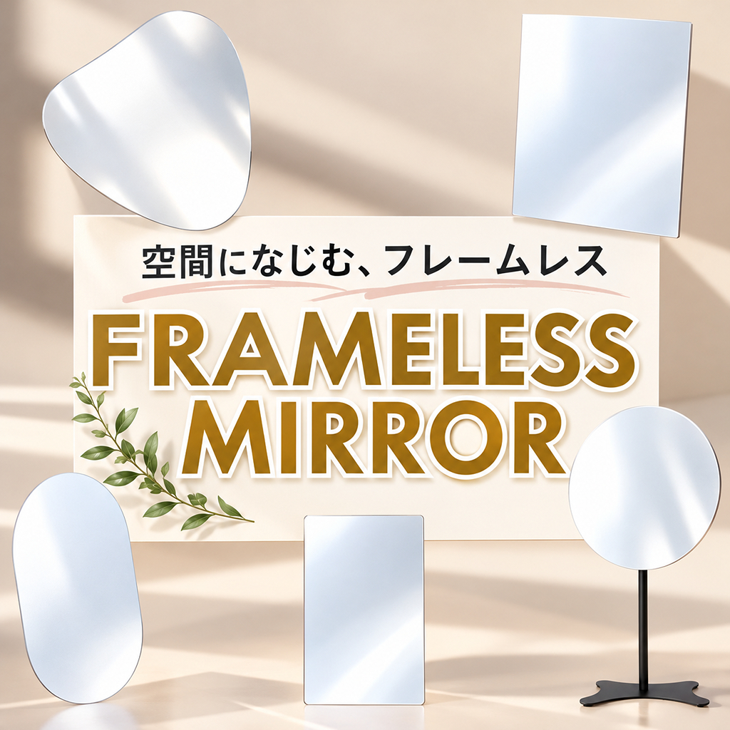空間になじむ、フレームレスミラー_1