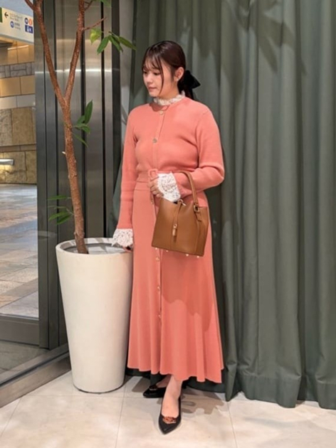 Sakurakoさんの「PINKY&DIANNE｜[美香コラボ]レースコンビニットワンピース」を使ったコーディネート