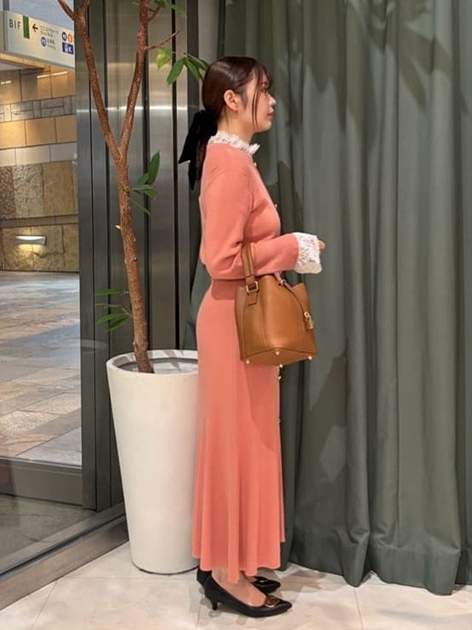 Sakurakoさんの「PINKY&DIANNE｜[美香コラボ]レースコンビニットワンピース」を使ったコーディネート