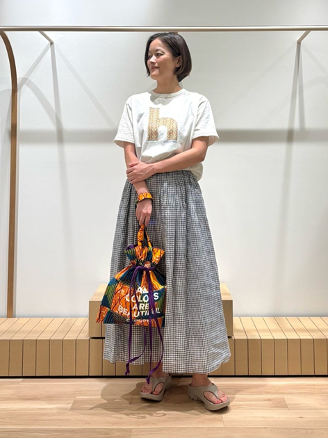 PEARLY GATES ストレッチヘリンボーンスカートホワイト PEARLY GATES