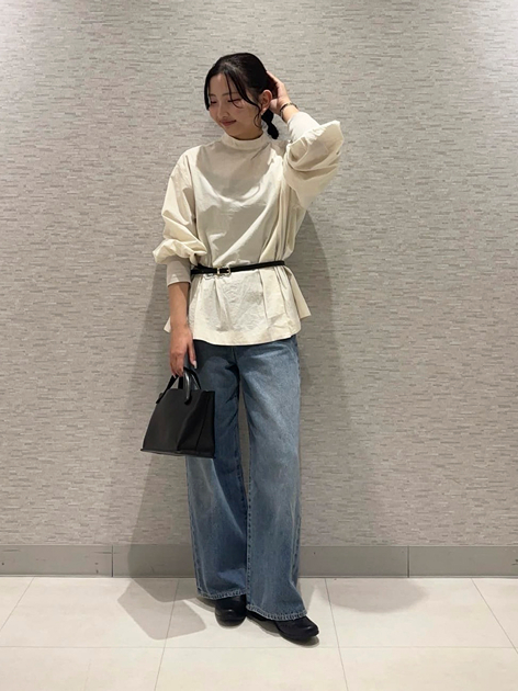 mahoさんの「human woman｜◆ワイドデニム」を使ったコーディネート