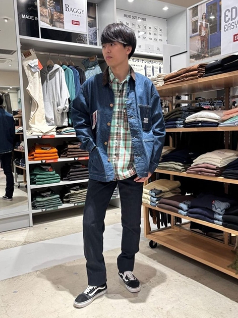 EDWIN DENIM GALAXY 流山おおたかの森S.CのKotaroさんのEDWINの【試着対象】EDWIN WORKWEAR ワークジャケットを使ったコーディネート