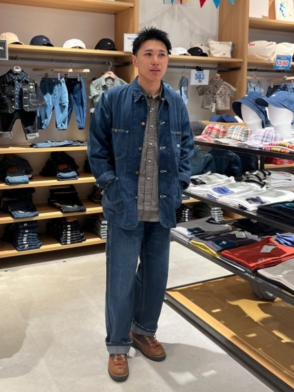 コクーンシティ2店のsoutaさんのLeeのWORK SHIRTS L/S ミニチェックを使ったコーディネート