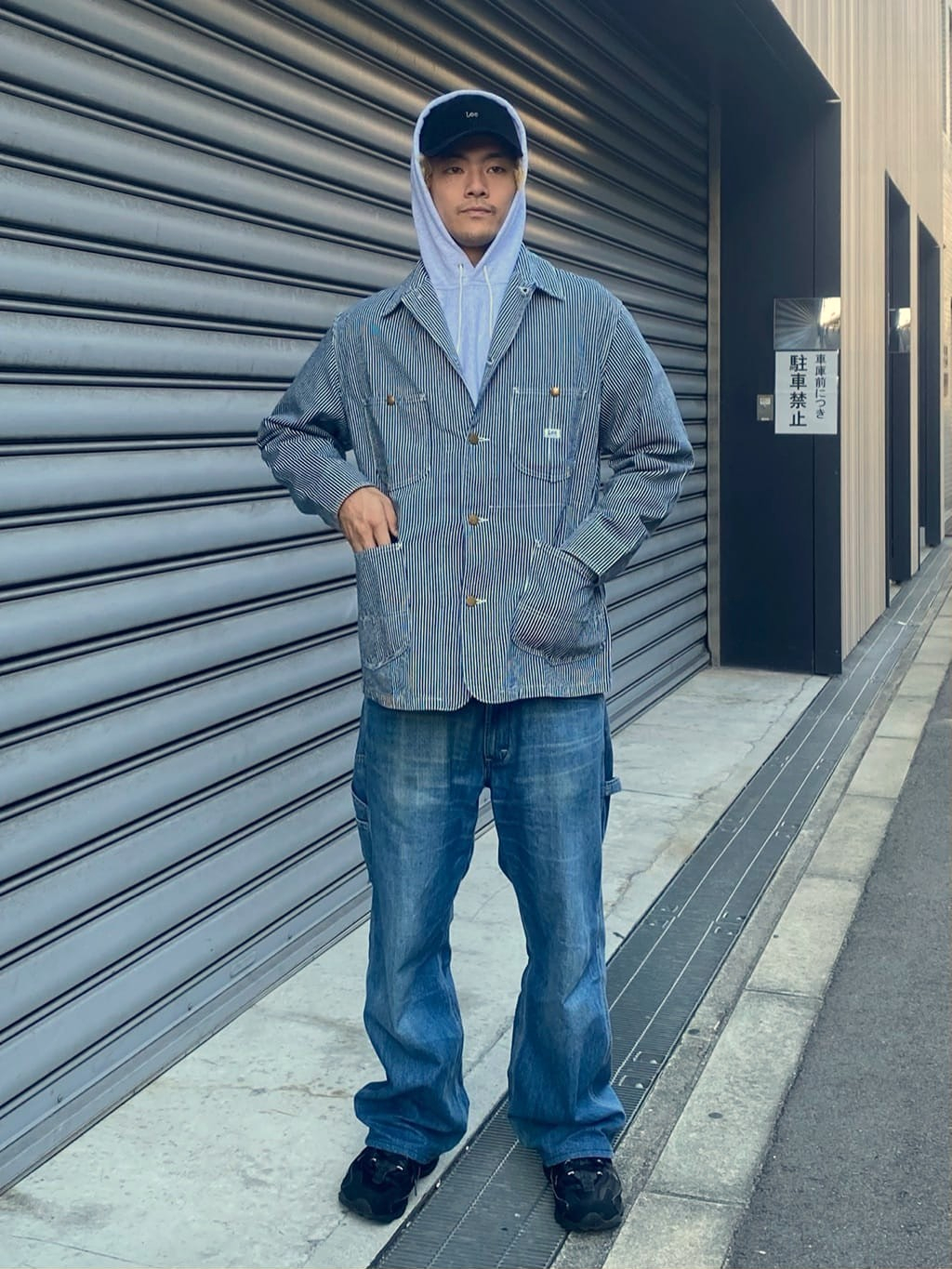 南堀江店のSHOGOさんのLeeの【試着対象】DUNGAREES ロコジャケット/カバーオール/デニムジャケット セットアップ対応【ユニセックス】を使ったコーディネート
