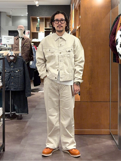 なんばパークスのホソノさんのLeeの【試着対象】WESTERNER JACKETを使ったコーディネート