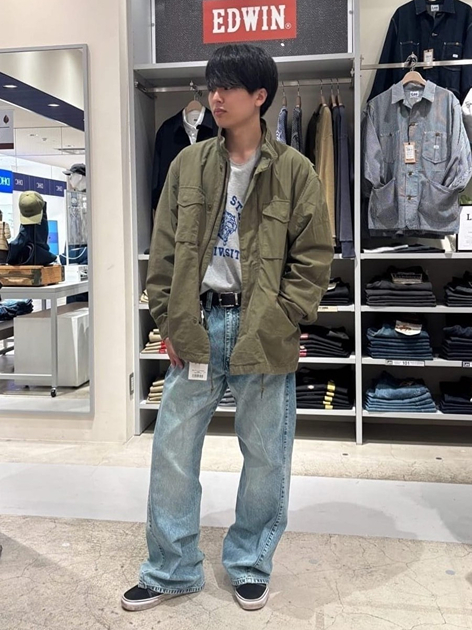 EDWIN DENIM GALAXY 流山おおたかの森S.CのKotaroさんのEDWINの【試着対象】フィールドジャケットを使ったコーディネート