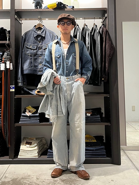 東京ソラマチ店のたけさんのLeeの【試着対象】VINTAGE LOCO JACKET/ビンテージロコジャケット【セットアップ可/DUNGAREES】を使ったコーディネート