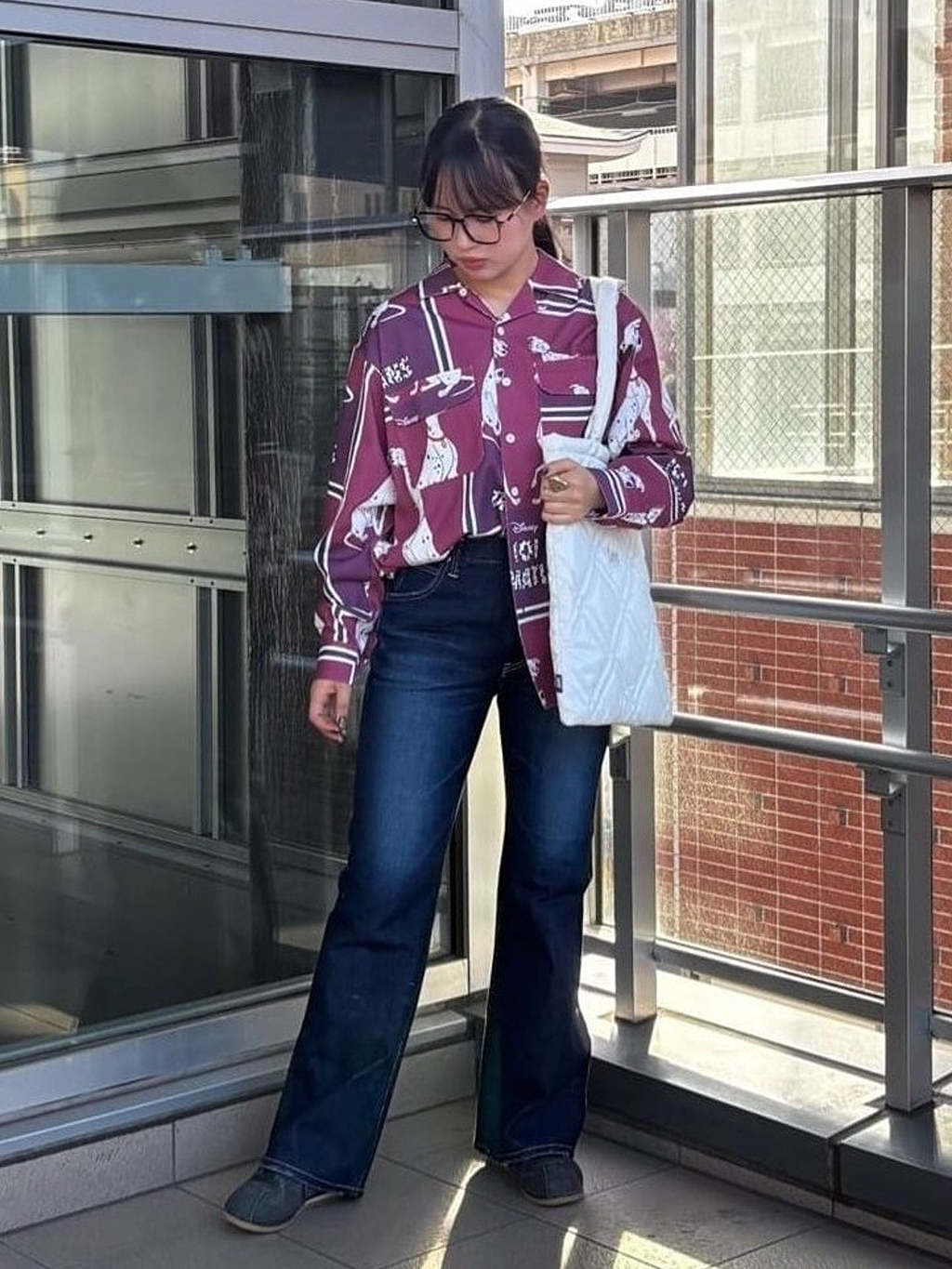 アミュプラザ鹿児島店のまえださんのLeeの【試着対象】STANDARD WARDROBE フレアパンツを使ったコーディネート