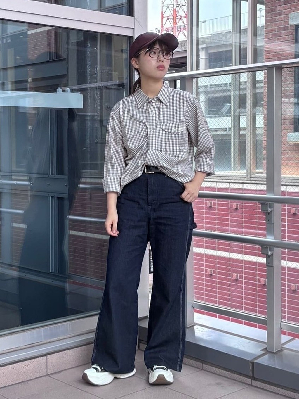 アミュプラザ鹿児島店のまえださんのLeeのWORK SHIRTS L/S ミニチェックを使ったコーディネート