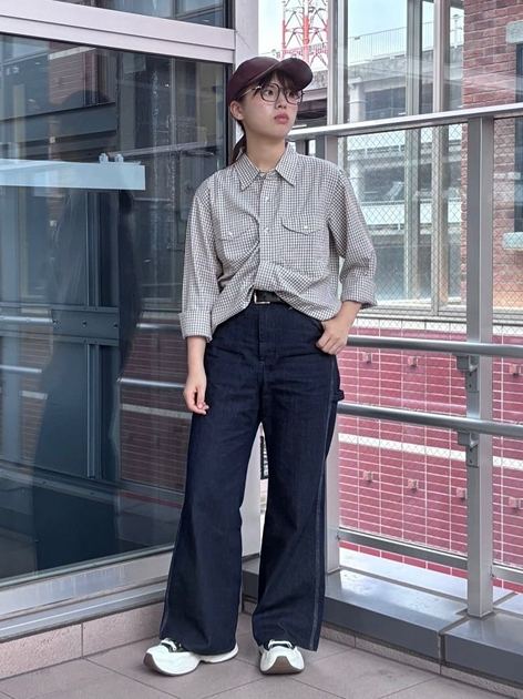 アミュプラザ鹿児島店のまえださんのLeeのWORK SHIRTS L/S ミニチェックを使ったコーディネート