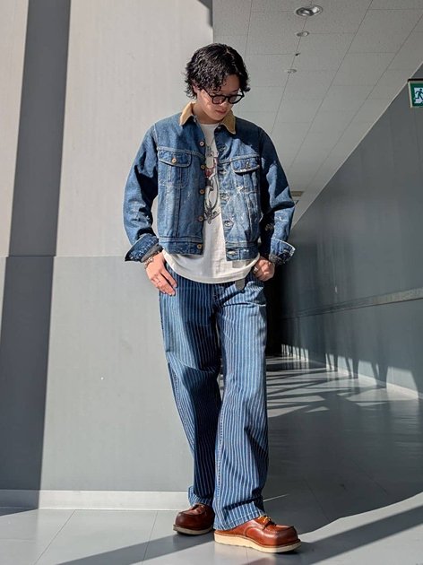Lee アミュプラザ博多店のHiromuさんのLeeの【試着対象】【101 101周年記念特別モデル】ANNIVERSARY 101 ICONIC STORM RIDER セットアップ可を使ったコーディネート