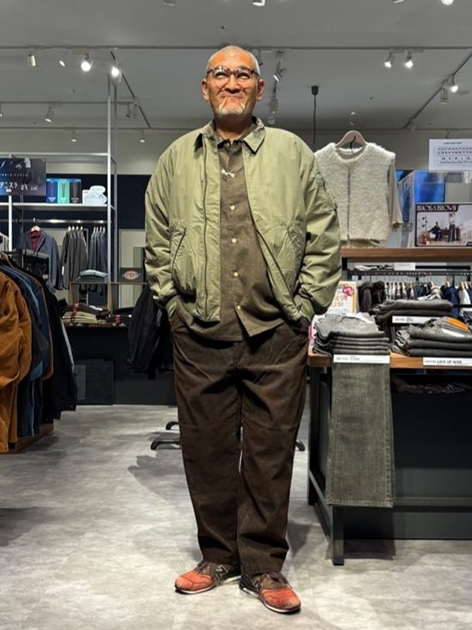 EDWIN DENIM GALAXY イーアスつくばのKENJIさんのEDWINの【試着対象】コーデュロイ イージータックトラウザーパンツを使ったコーディネート
