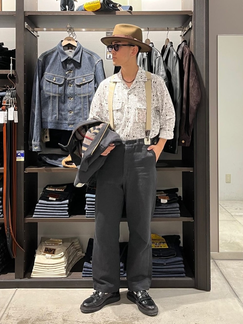 東京ソラマチ店のたけさんのLeeの【試着対象】VINTAGE LINNING BROUSE/ビンテージライニングブルゾンを使ったコーディネート
