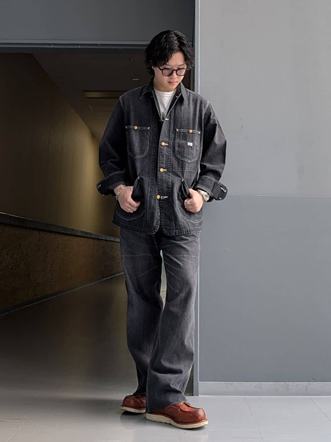 Lee アミュプラザ博多店のHiromuさんのLeeの【試着対象】DUNGAREES ロコジャケット/カバーオール/デニムジャケット セットアップ対応【ユニセックス】を使ったコーディネート