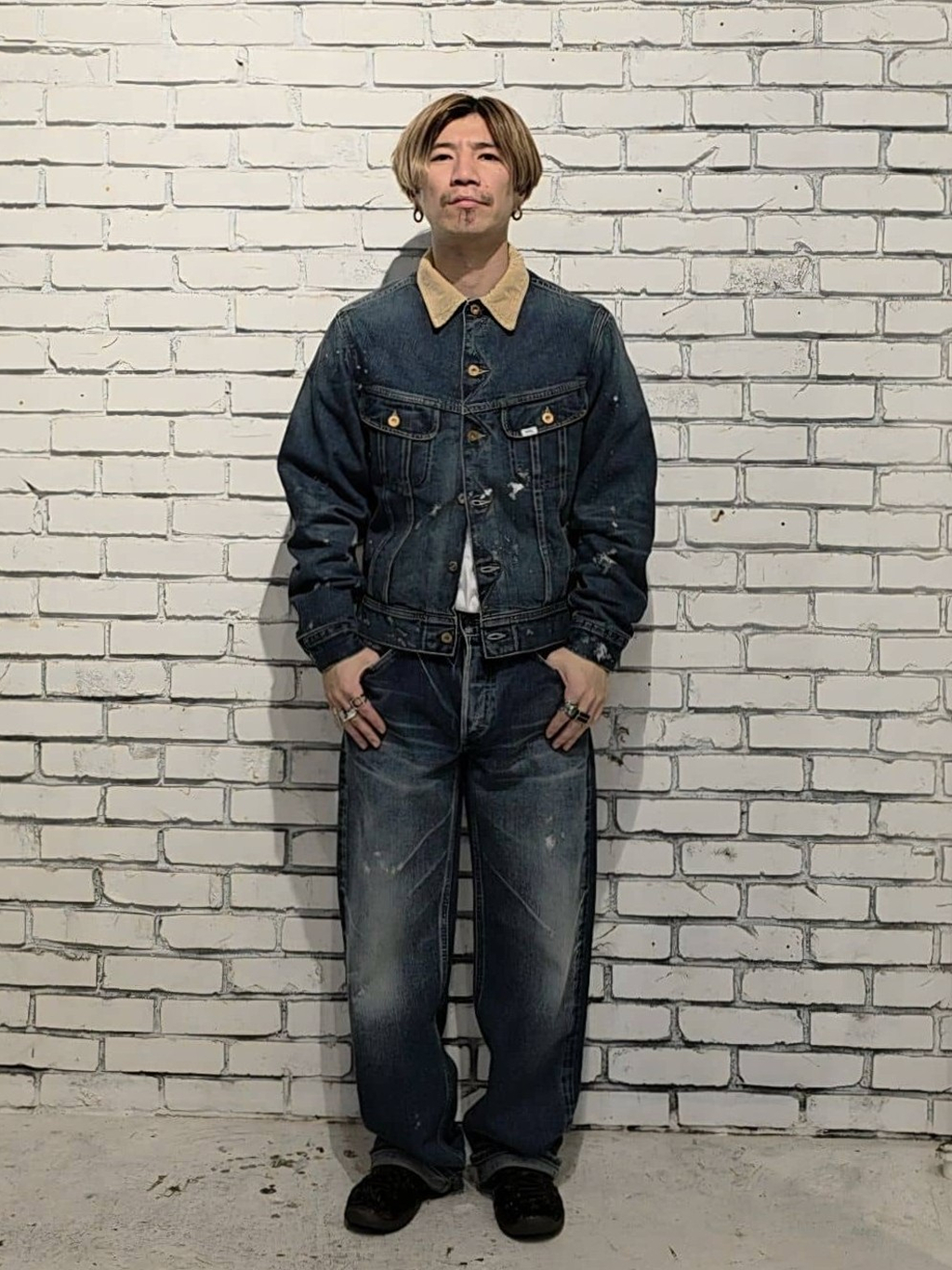 南堀江店のナガタエーイチさんのLeeの【試着対象】【101 101周年記念特別モデル】ANNIVERSARY 101 ICONIC STORM RIDER セットアップ可を使ったコーディネート
