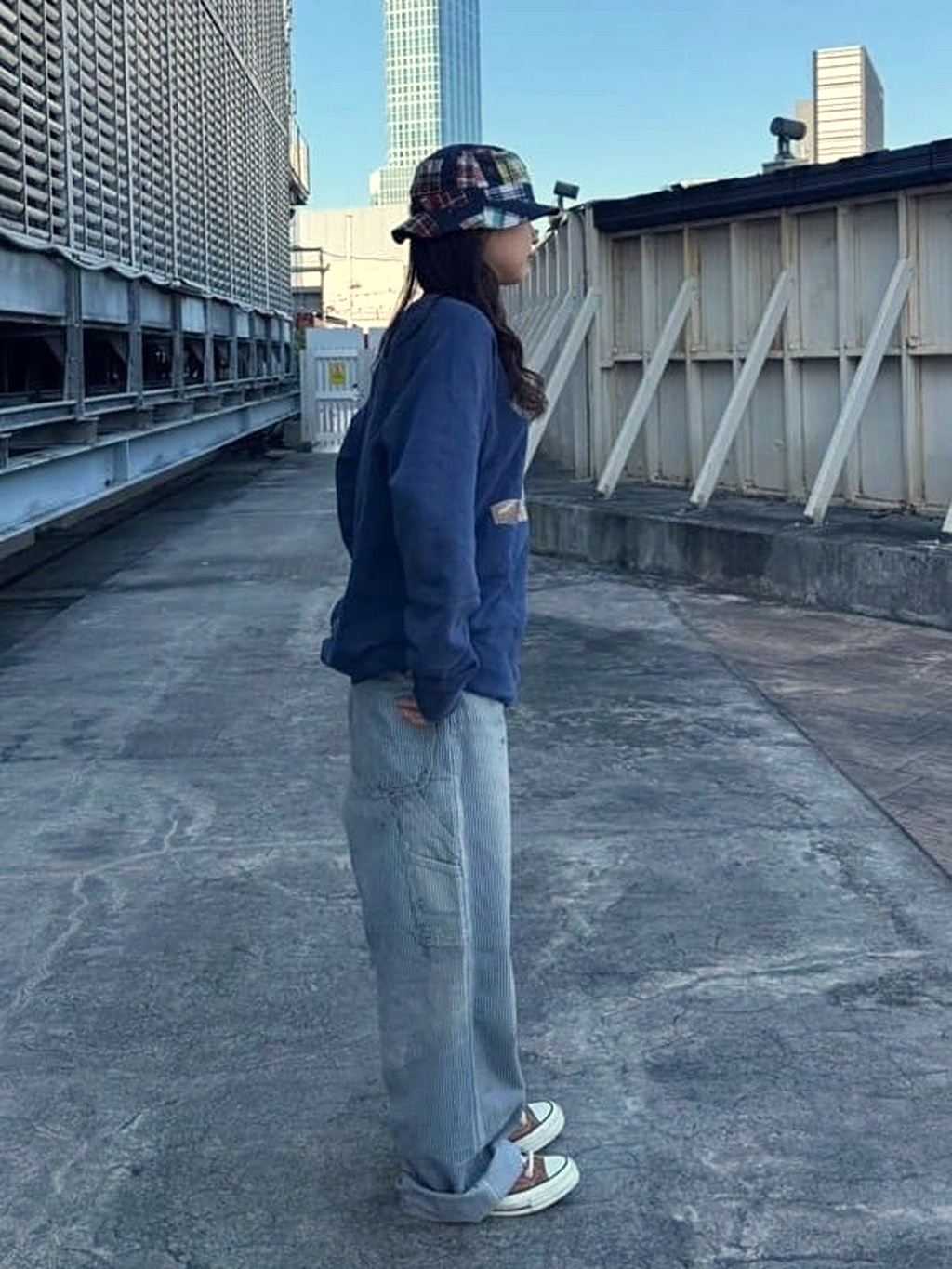 ルミネエスト新宿店のHanaさんのLeeの【試着対象】VINTAGE PAINTER PANTS/ビンテージぺインターパンツ【セットアップ可/DUNGAREES】を使ったコーディネート