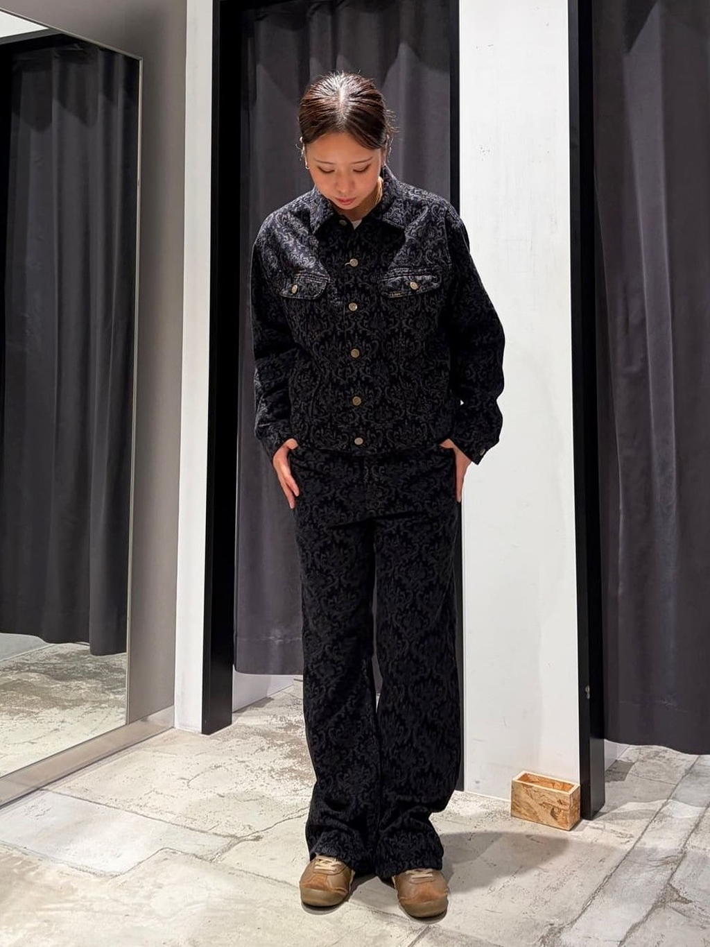 東京ソラマチ店のハナさんのLeeの【試着対象】WESTERNER JACKET / ウエスタナージャケット コーデュロイ【セットアップ可】を使ったコーディネート