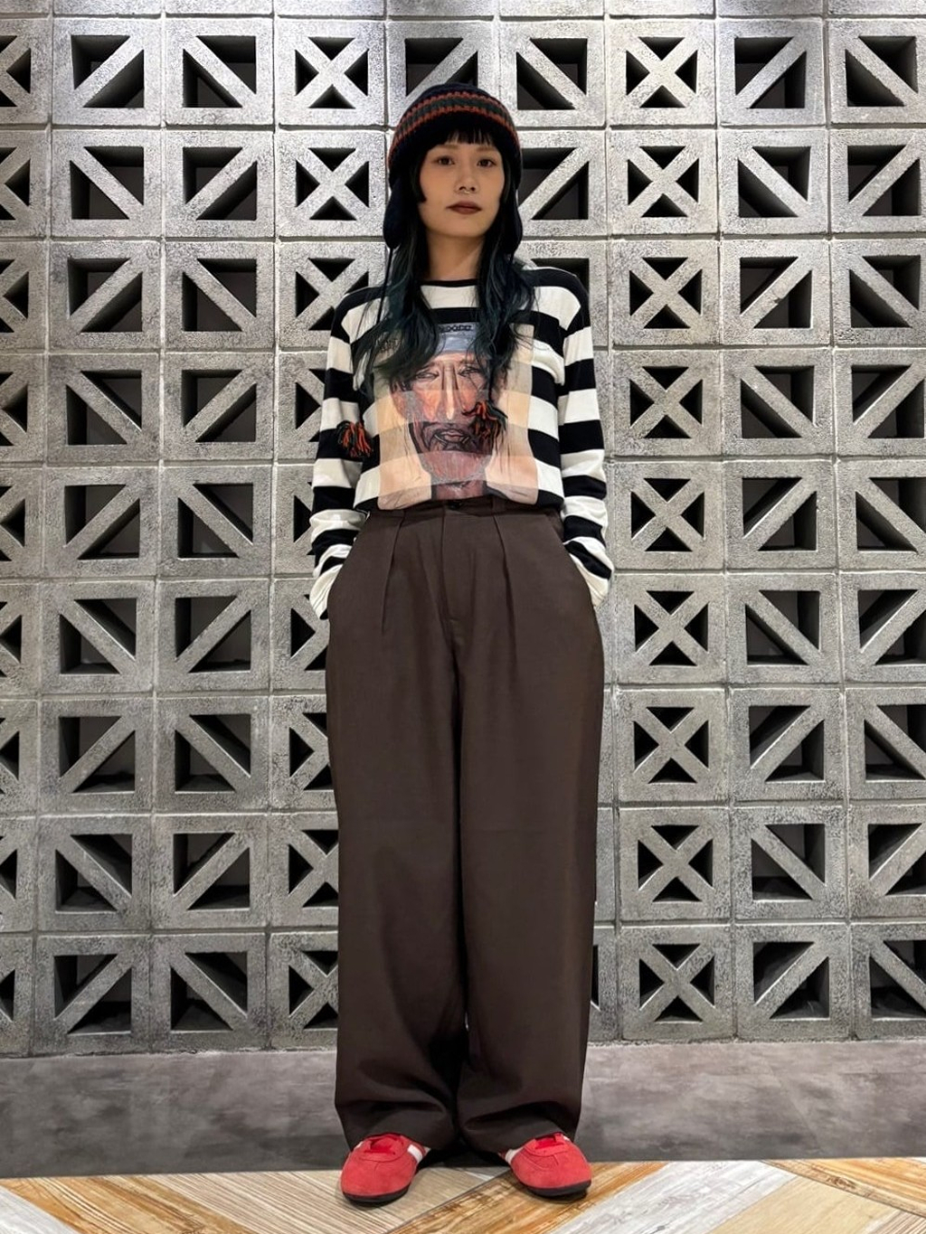 ルミネエスト新宿店のMomoさんのLeeの【試着対象】【LOOKBOOK掲載】CHETOPA  LOOSE TROUSERS/チェトパルーズトラウザーを使ったコーディネート