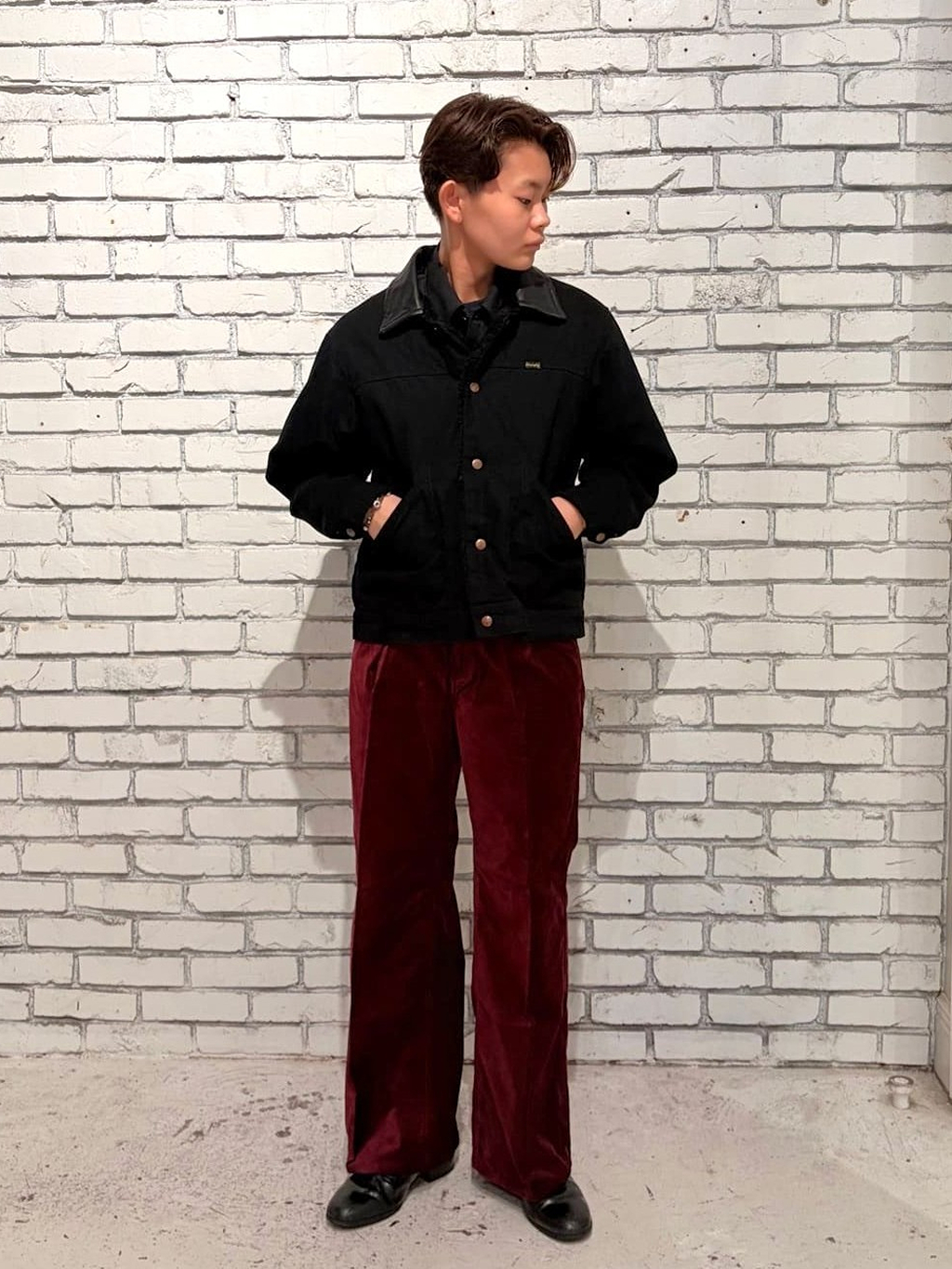 南堀江店のYURAさんのWranglerの【試着対象】SHORT BOA JACKET / ショートボアジャケット ダック素材を使ったコーディネート