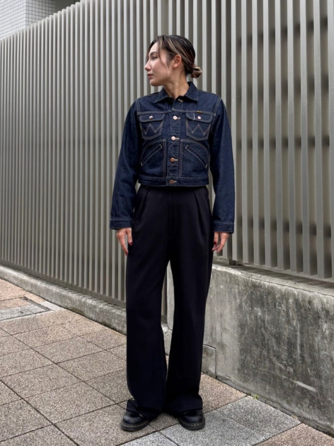 南堀江店のHinaさんのWranglerの【試着対象】Wrangler YOUTH JACKET / ユースデニムジャケットを使ったコーディネート