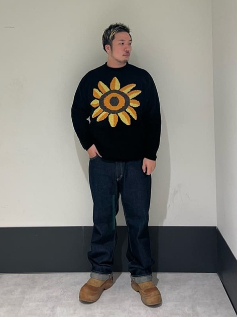 アミュプラザ鹿児島店のYOUSANさんのLeeのMALL KNIT CREW / モールニットを使ったコーディネート