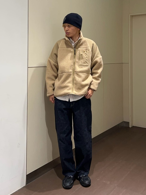 ルクア大阪のkazumaさんのLeeの【試着対象】BOA ZIP JACKET/ボアジップジャケットを使ったコーディネート