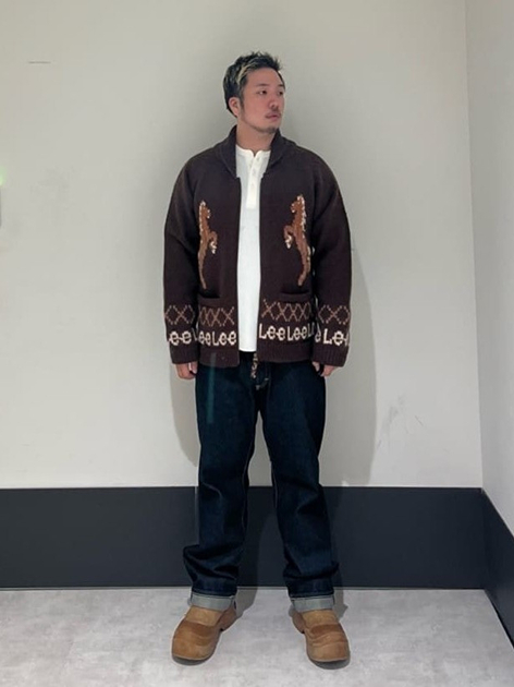 アミュプラザ鹿児島店のYOUSANさんのLeeの【LOOKBOOK掲載】COWCHINE SWEATER /カウチンセーターを使ったコーディネート