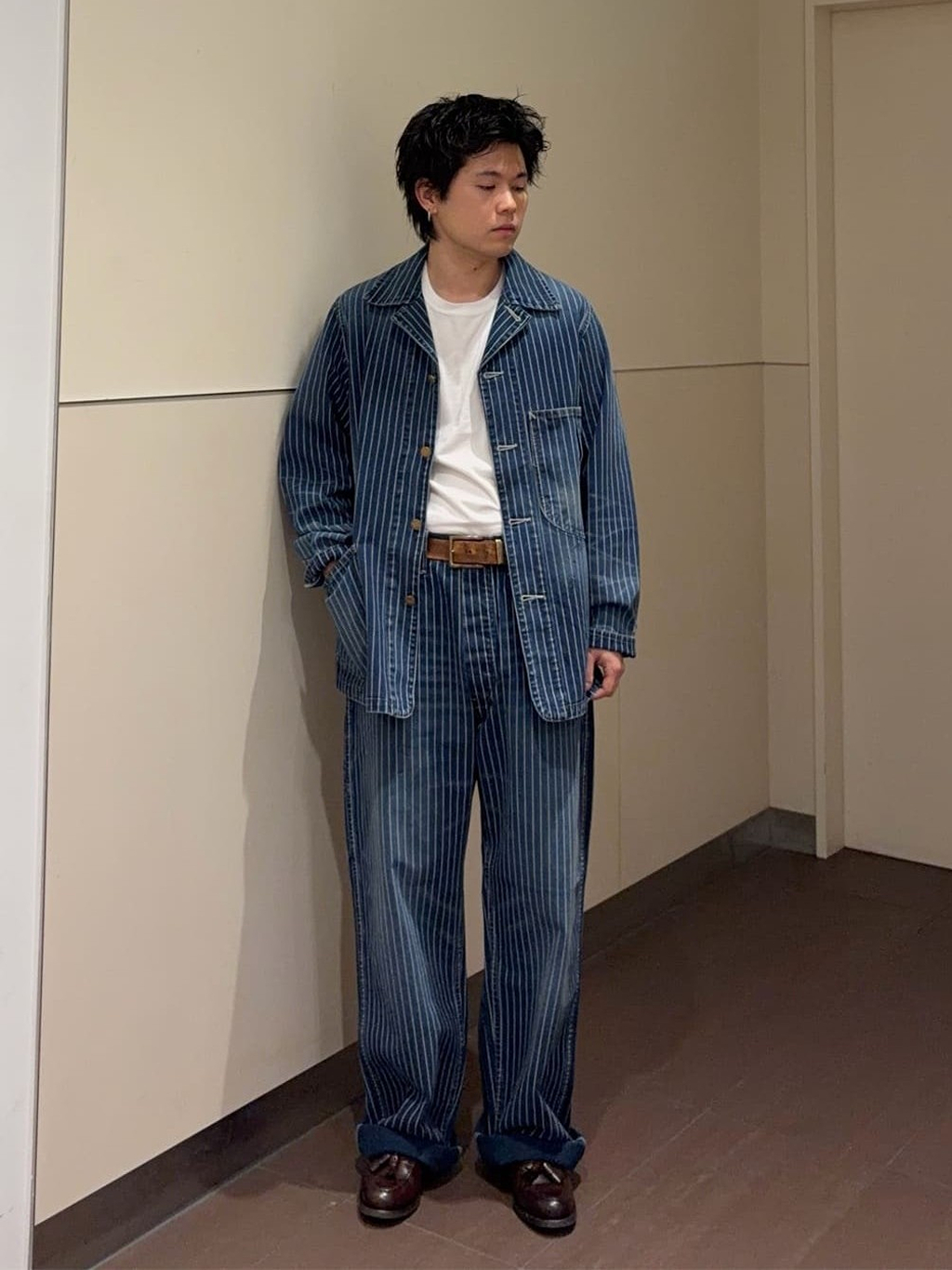 ルクア大阪のNOZOMIさんのLeeの【試着対象】VINTAGE LOCO JACKET/ビンテージロコジャケット【セットアップ可/DUNGAREES】を使ったコーディネート