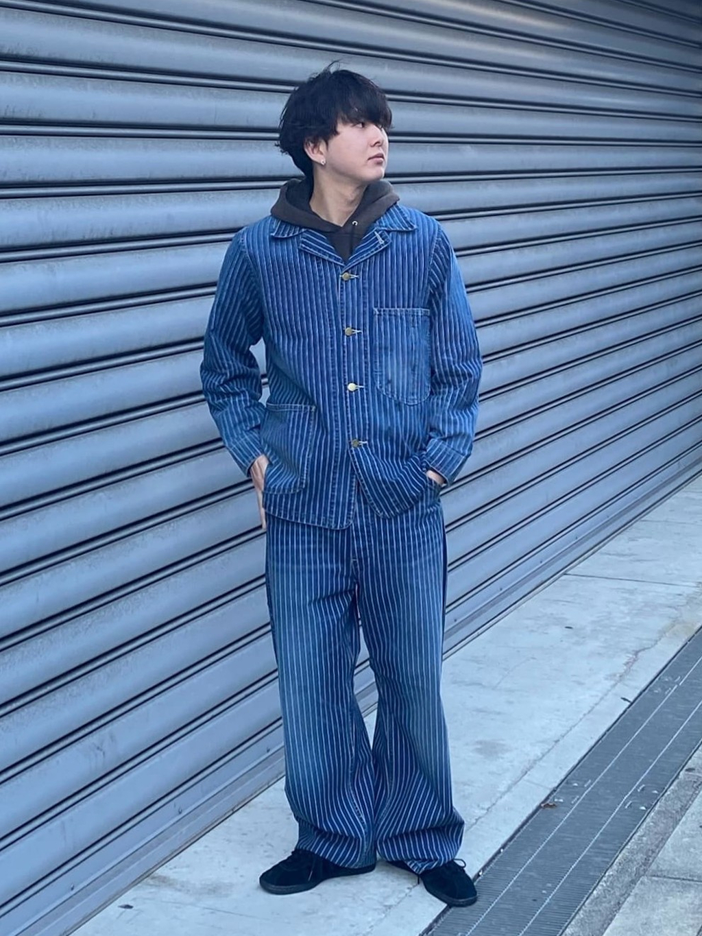 南堀江店のシンゴさんのLeeの【試着対象】VINTAGE LOCO JACKET/ビンテージロコジャケット【セットアップ可/DUNGAREES】を使ったコーディネート