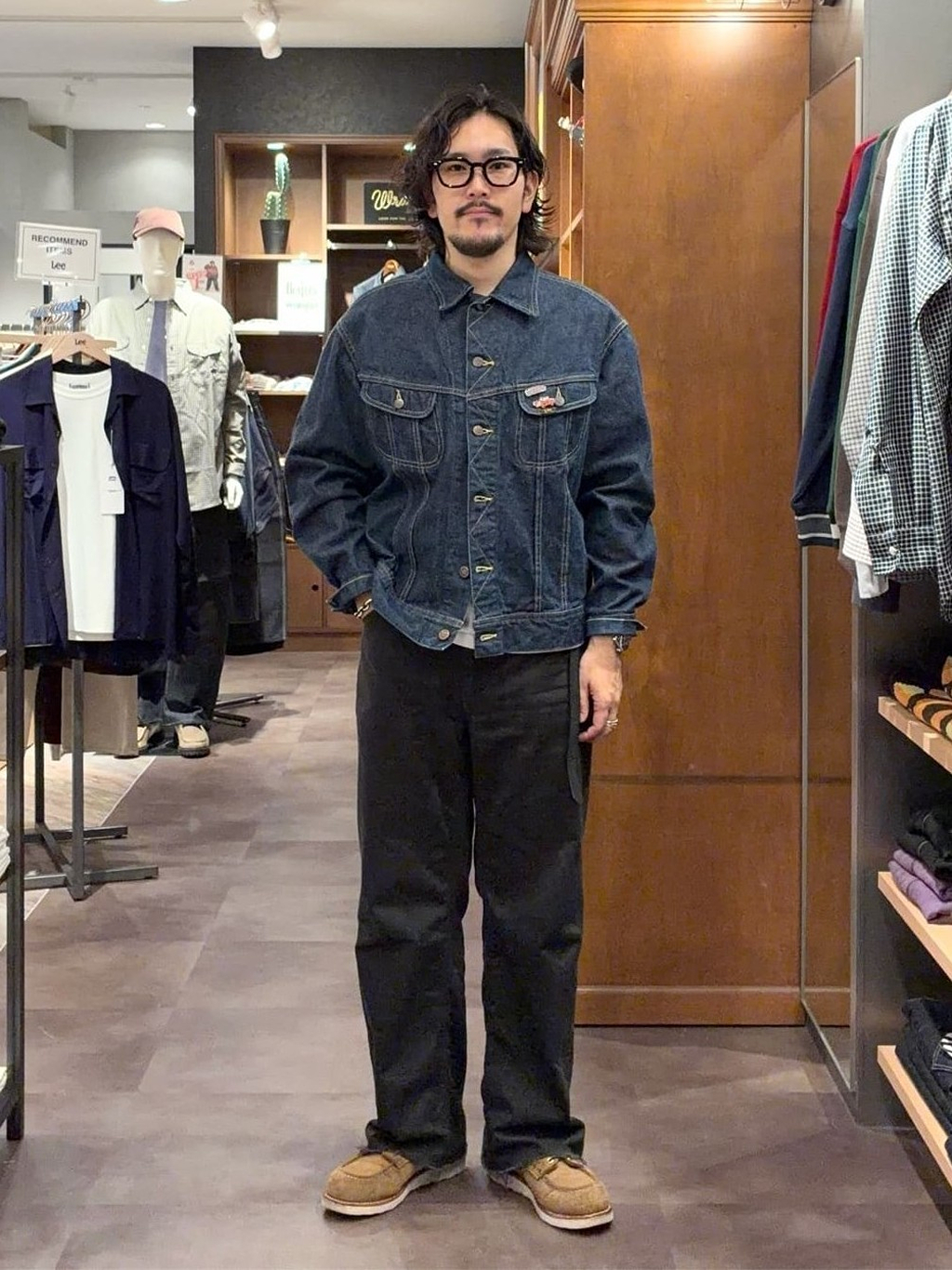 なんばパークスのホソノさんのLeeの【試着対象】WESTERNER PANTSを使ったコーディネート