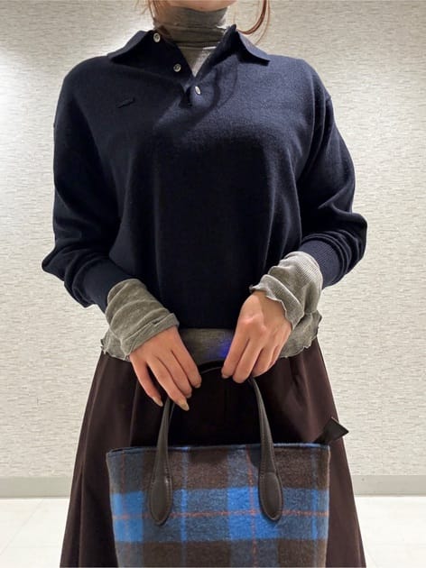 YAMASAKIさんの「green label relaxing｜【別注】＜LACOSTE＞ポロニット」を使ったコーディネート