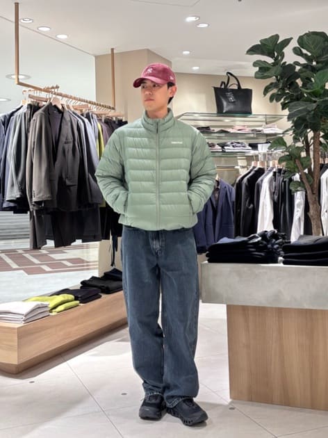 ONOさんの「green label relaxing｜【別注】＜Champion＞ハーフジップ 長袖 スウェット」を使ったコーディネート