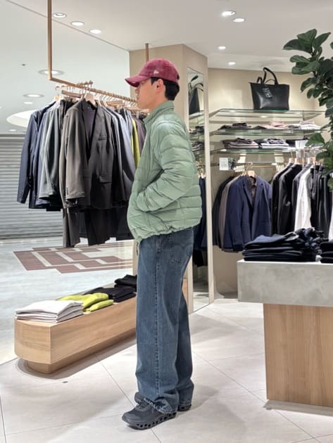 ONOさんの「green label relaxing｜【別注】＜Champion＞ハーフジップ 長袖 スウェット」を使ったコーディネート