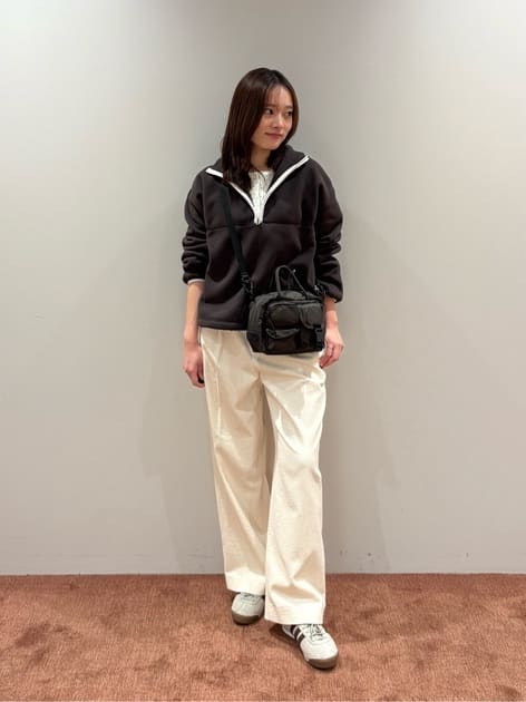 SHIMADAさんの「BEAUTY&YOUTH UNITED ARROWS｜フリース ハーフジップ プルオーバー」を使ったコーディネート