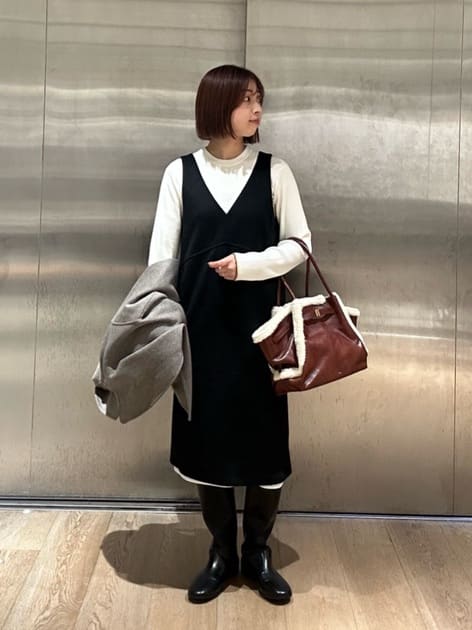 HIROSEさんの「BEAUTY&YOUTH UNITED ARROWS｜リブライン ニットプルオーバー ウォッシャブル」を使ったコーディネート