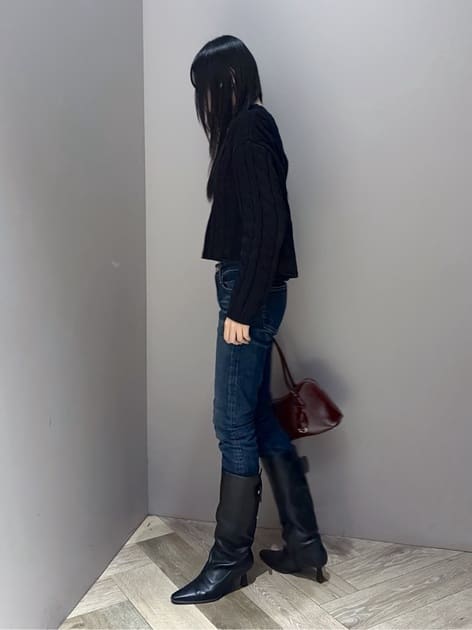 坂入　柚さんの「MOUSSY｜WAVE LINE HAND バッグ」を使ったコーディネート
