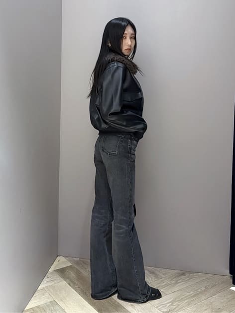 坂入　柚さんの「MOUSSY｜JEWEL STUDS SHOUDER バッグ」を使ったコーディネート