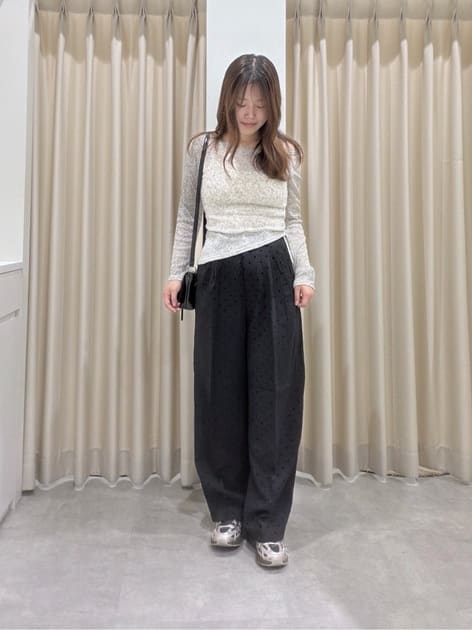 rikoさんの「FREE'S MART｜メランジドロストシャーリングカットソー」を使ったコーディネート