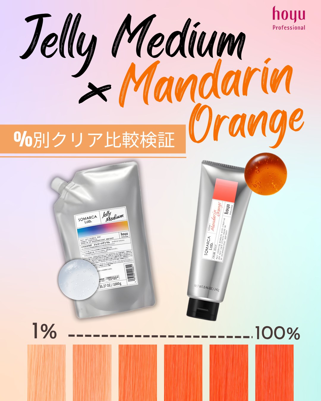 ソマルカラボ カラージェリー マンダリンオレンジ 240gの卸・通販